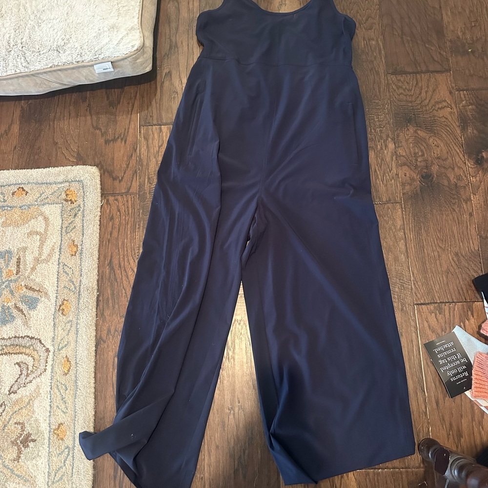 Athleta Dark Blue Sleeveless Jumpsuit